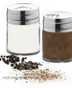 Pasabahce Steel Door 43880 Paired Saltcellar Pack of 2