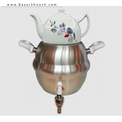 7521-Unique-Enamel-kettle-And-Porcelain-Pot-Set