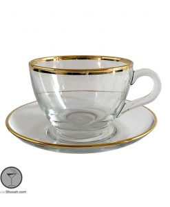 فنجان و نعلبکی بیسیک لب طلا