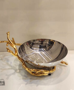 میوه خوری دکوری استیل طرح شاخ گوزن