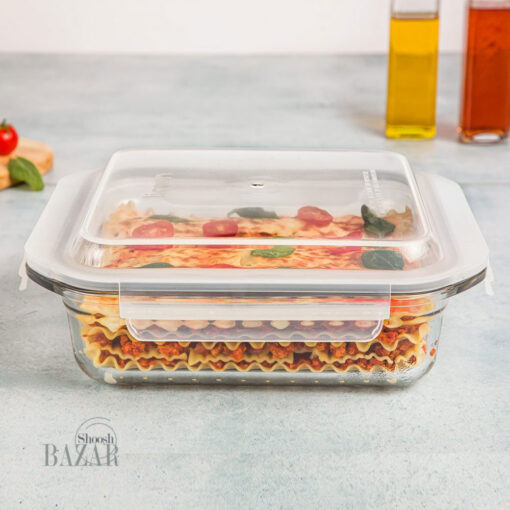 ظرف-شیشه-ای-مربع-دربدار