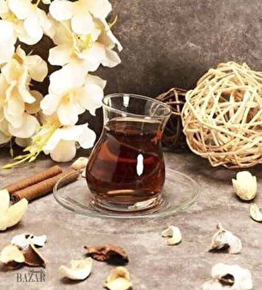استکان و نعلبکی پاشاباغچه مدل کوزان بازار شوش تهران