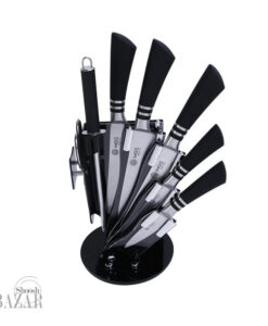 ست چاقو آشپزخانه 9 پارچه مشکی ام جی اس مدل KS9024B