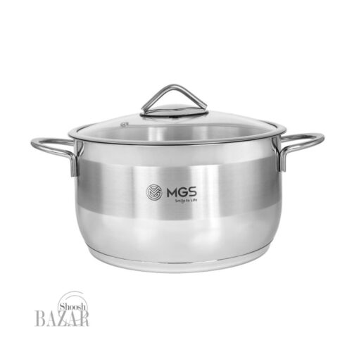 معرفی قابلمه استیل سایز 28 ام جی اس کد PS4113 بازار شوش تهران