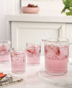 ست پارچ و لیوان شیشه ای لیمون