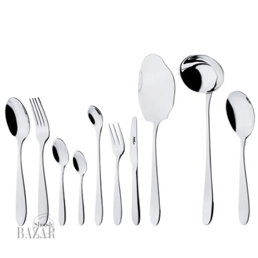سرویس قاشق و چنگال ۹۸ پارچه ناب استیل مدل ورونا - Image 2