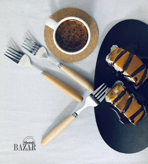 کارد و چنگال دسته چوبی بامبو