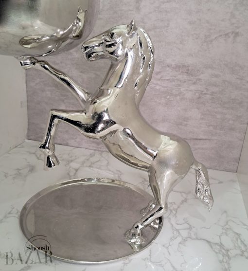 آجیل خوری آلومینیوم دکوری مدل اسب پرش از بازار شوش تهران