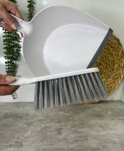 فرچه و خاک انداز دسته چوبی از بازار شوش تهران