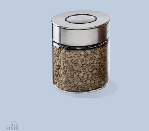 بانکه شیشه ای در استیل یونیک کد 1706 از بازار شوش تهران