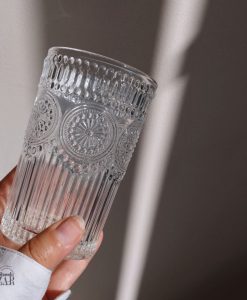 لیوان بلند طرح برجسته طرح زارا بازار شوش تهران
