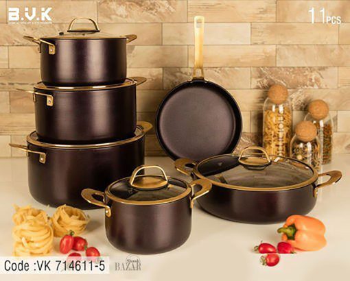 سرویس قابلمه 11 پارچه مدل گلکسی بی وی کی کد 714611 از بازار شوش تهران