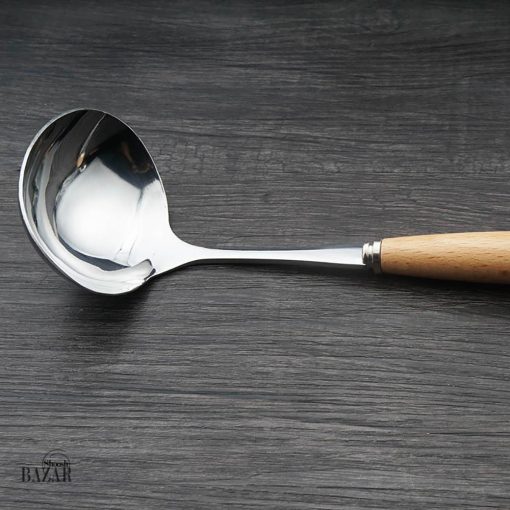 ملاقه استیل دسته چوبی بازار شوش تهران