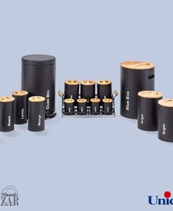 سرویس 16 پارچه مشکی سنباده ای یونیک کد 8005