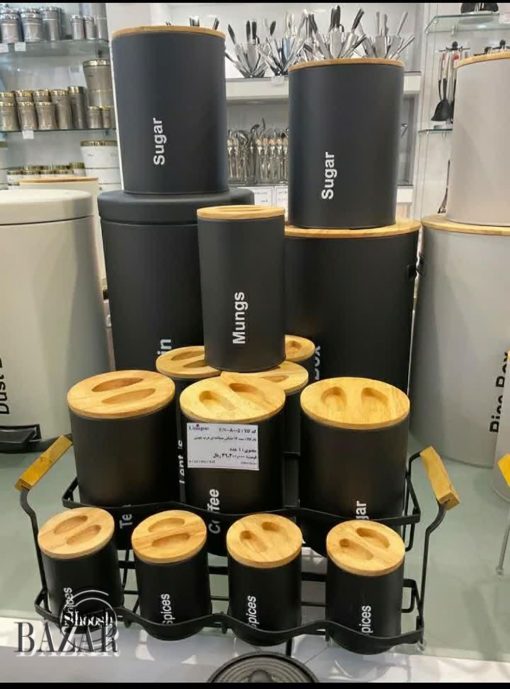 سرویس 16 پارچه مشکی سنباده ای یونیک کد 8005 از فروشگاه اینترنتی بازار شوش تهران