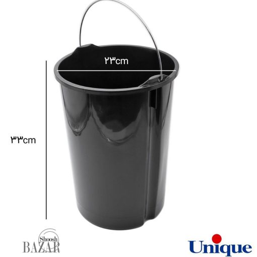سطل زباله 12 لیتر مشکی یونیک کد 4220 از فروشگاه اینترنتی بازار شوش تهران