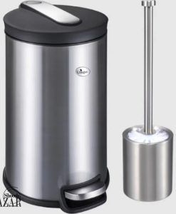 سطل زباله 12 لیتر استیل یونیک کد 4320 از فروشگاه اینترنتی بازار شوش تهران