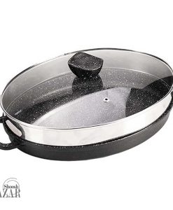 تابه چدنی بیضی دردار سایز 32 مدل آنجلو نالینو کد 0128