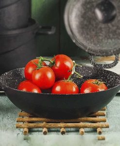 تابه چدنی درب دار مدل فلتی نالینو سایز 28 کد 0124 از فروشگاه اینترنتی بازار شوش تهران