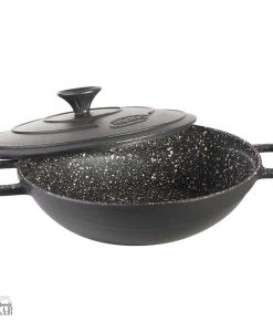 تابه چدنی درب دار مدل فلتی نالینو سایز 28 کد 0124 از فروشگاه اینترنتی بازار شوش تهران