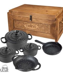 سرویس قابلمه چدن 8 پارچه مدل فیکو نالینو کد 0167 از فروشگاه از فروشگاه اینترنتی بازار شوش تهران