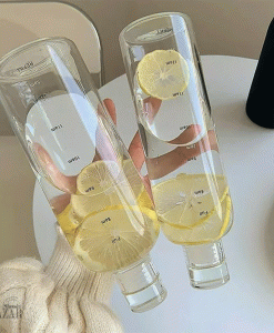 بطری آب پیرکس و شیشه ای درجه دار نوشیدنی طرح ایکیا بازار شوش تهران