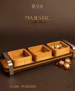 اردو خوری سه خانه چوبی بی وی کی کد 452203 مدل مجستیک