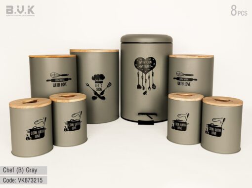 سرویس آشپزخانه 8 پارچه بی وی کی مدل چف (chef) از فروشگاه اینترنتی بازار شوش