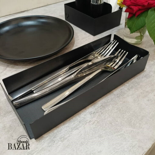 رست قاشق و چنگال دو سایز فلزی کافه ای در فروشگاه اینترنتی بازار شوش