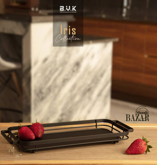 سینی فلزی مستطیل کوچک بی وی کی کد 406332 در فروشگاه اینترنتی بازار شوش