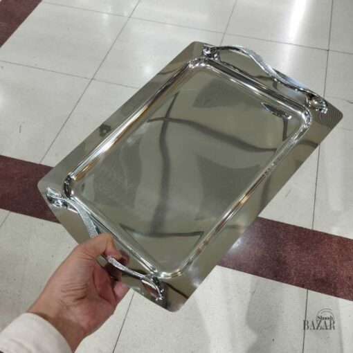 سینی دسته دار استیل
