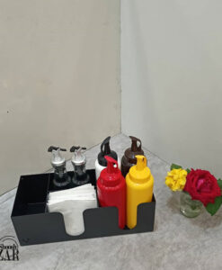 نظم دهنده 4 خانه فلزی مشکی کافه ای از فروشگاه اینترنتی بازار شوش
