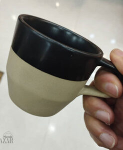 ست قوری و فنجان مشکی 2 رنگ سرامیک در فروشگاه اینترنتی بازار شوش
