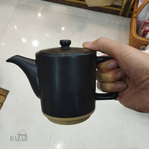ست قوری و فنجان مشکی 2 رنگ سرامیک در فروشگاه اینترنتی بازار شوش